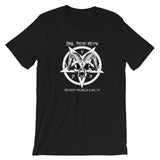 Hail Satan Meow Women's T-Shirt (White/Black) - Between Valhalla and Hel