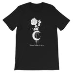 Moon Rose Women's T-shirt (Black/White) - Between Valhalla and Hel