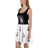 Baphomet Skater Dress (Black/White)