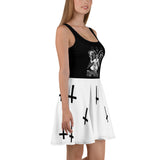 Baphomet Skater Dress (Black/White)