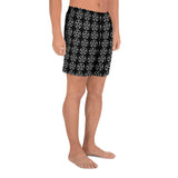 Pentagram pattern Men's Athletic Long Shorts - Between Valhalla and Hel