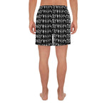 Rune Pattern Men's Athletic Long Shorts - Between Valhalla and Hel